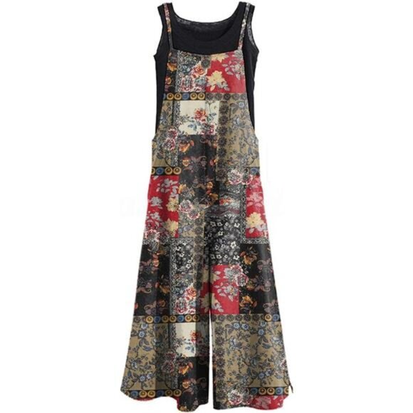 Women's Casual Loose Long Jumpsuits Jumpsuits-28 - Picture 1 of 3